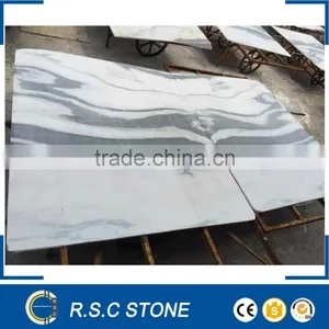 Chinese Panda White Marble Polished Tile thumbnail-1
