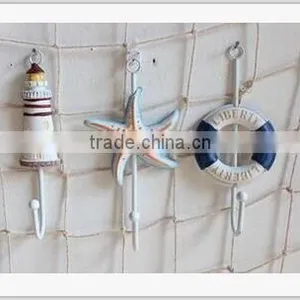 CY077 Mediterranean Style Decorative Wall Hanging Tag Hook Decorative Wall Hanging Tag Fish Animal Seashell Hanging Tag thumbnail-6