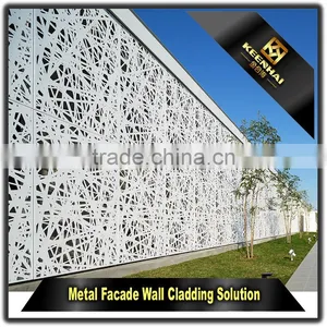 Decorative Curtain Wall Aluminum Perforated Metal Sheet Fence for Building thumbnail-4
