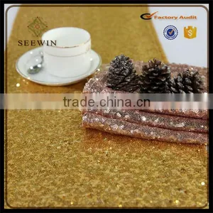 New Product Gold Sequin Table Runner for Party and Wedding Decoration thumbnail-4