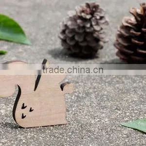 High Quality Cheap Wholesale Custom Wooden Fridge Magnet Squirrel Fridge Managet thumbnail-1