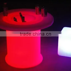 Customized Logo LED Lounge Furniture / LED Bar Table / Lounge Furniture 72*72*56cm, 72*72*110cm thumbnail-1