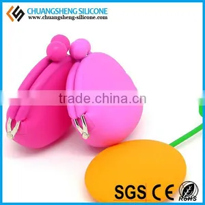 CANDY COLOR COLORFUL CUTE SILICONE COIN BAG/COIN POCKET WITH A LOVELY SHAPE HREAT SHAPE thumbnail-2