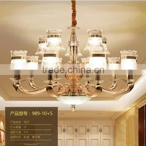 M989 Momoda Decorations Luxury European Crystal Large Living Room Bedroom Lighting Chandelier Pendant Lamp thumbnail-1