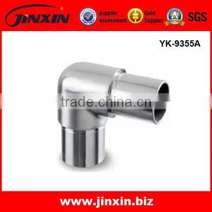 JINXIN Custom Precision Stair Handrail Stainless Steel 90 Degree Pipe Elbow thumbnail-1