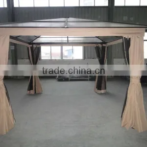 3x3M Aluminum Outdoor pc Roof Gazebo Deluxe Polycarbonate Gazebo thumbnail-1