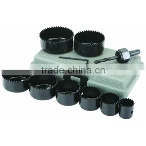 10 Piece Carbon Steel Hole Saw Set High Carbon Steel Hole Saw Set thumbnail-1