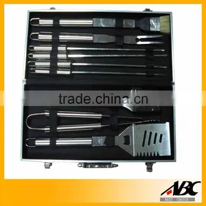 Top Quality Stainless Steel 9pcs Aluminum BBQ Tools thumbnail-1