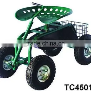 Utility Cart With Rolling Work Seat Tc4501D thumbnail-1