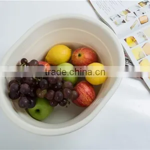 Large Disposable Plastic Unique Decorative Salad Bowls thumbnail-1
