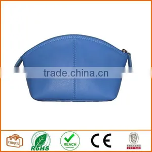 Leather Cosmetic Pouch Cobalt thumbnail-1