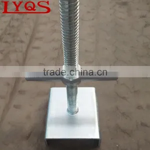 Hollow Scaffolding Base Jack With U Head for Ringlock Scaffolding System thumbnail-1