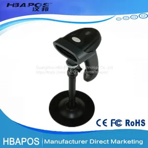 HBA-2016 Hot Sale POS Bar Code Scanning Reader With USB Cable Handheld Wired Laser Barcode Scanner thumbnail-2