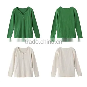 New Style 2015 Fashion Woman Bulk V-neck t Shirt With Wholesale Prices thumbnail-6