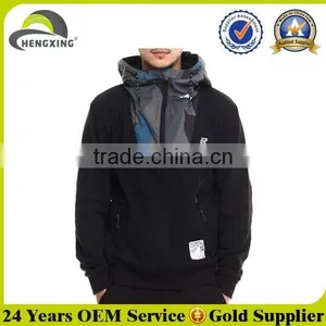 Custom Men Zipper Chimney Collar Sweatshirt thumbnail-1