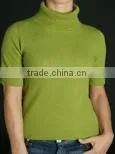 Cashmere 1/2 Sleeve Mock Sweater thumbnail-1