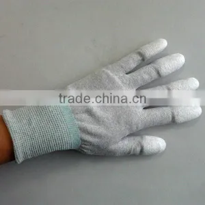 13 Guage Nylon Anti-static PU Finger Fit Gloves thumbnail-1