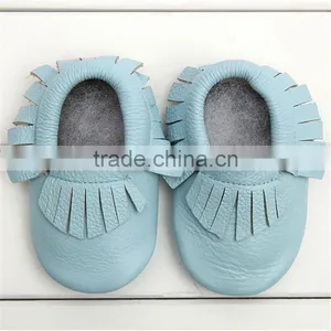 Factory Direct Wholesale Toddler Infant Leather Shoes Baby Girl Boy Tassel Moccasin Shoes thumbnail-1