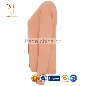 China Crew Neck Wool Cashmere Sweater Womens Luxury Knitwear thumbnail-2