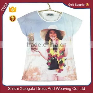 Fashion Design Girl T-shirt Real Photo Show thumbnail-1