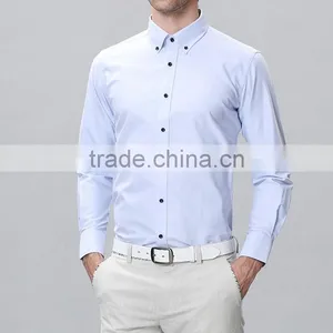 Long Sleeve Fancy Dress Shirts for Men Official Shirts for Men thumbnail-1