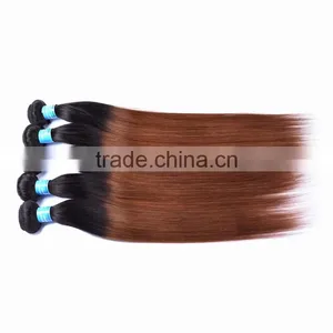 Black Rose Sleek and Silky Straight Peruvian Ombre Hair Weaves 1B/30 Peruvian Human Hair Bundles thumbnail-2