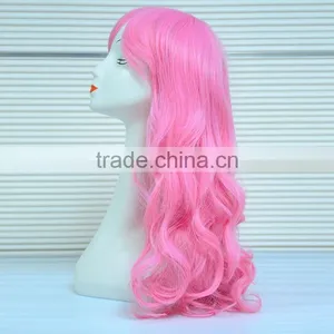 Wholesale Cheap Short Pink Synthetic Wig,Crazy Long Cosplay Wig For Party thumbnail-2