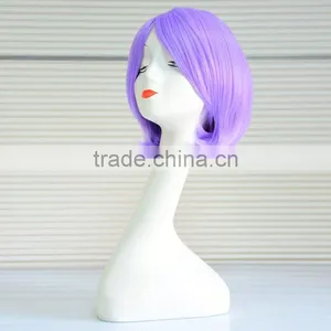 Cheap Factory Price Heat Resistant Synthetic Hair Long Lady Cosplay Wig Purple Wig thumbnail-1