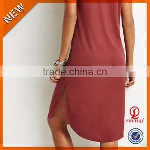 Cotton Ladies Comfortable Dresses With Pictures in Casual Dress thumbnail-2