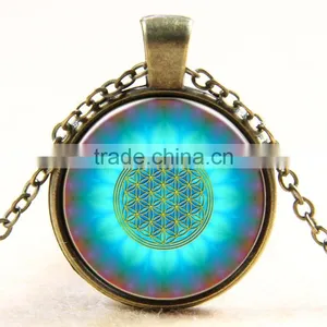 XP-TGN-LT-130 Lady Vintage Meaningful Antique Life Tree Pendant Glass Diy Image Dome Cabochon Necklace For Gift Women Men Child thumbnail-1