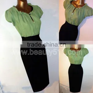 Vintage 1940s 50s Repro Gypsy Wiggle Rockabilly Pencil Pinup Dress GP002 thumbnail-1