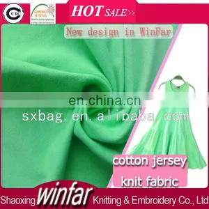Keqiao Cotton Knitted Textile High Quality Cheap100% Knitted Cotton Fabric for Wholesale thumbnail-1