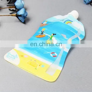 Customized Bottle Shaped Plastic Liquid Spout Pouches for Drinking Water thumbnail-4