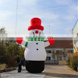 4m High Giant Inflatable Snowman With LED for Park Decoration Sam yu 5609 thumbnail-2