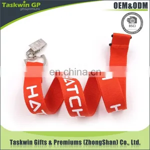 Cheap Custom Heat Transfer Red Polyester Lanyards no Minimum Order Lanyards thumbnail-3