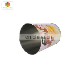 Round Metal Garbage Can thumbnail-3