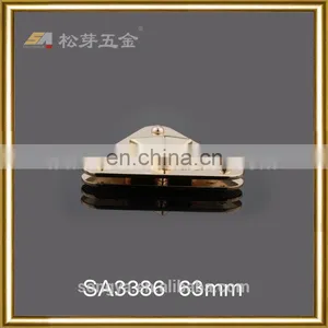 Customized Design Handbag Hardware Twist Lock, Plated Metal Lock For Handbag Accesories thumbnail-1