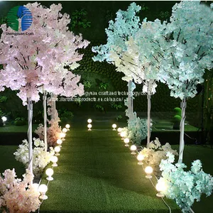 China Factory Wholesale Artificial Cherry Blossom Tree for Wedding Decoration thumbnail-1