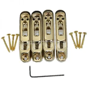 Perfect Fit Bass Bridge For Fender Jazz Or Precision Bass Full Accessories Hardware 4-String Bass Bridge thumbnail-4