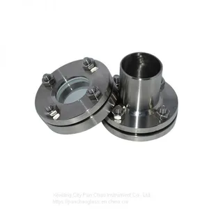 Sanitary Tubular Inline Stainless Steel Sight Glass With Glass Tube thumbnail-4