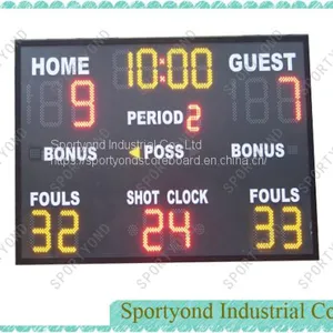 Basketball Scoreboard LED Display With Wireless Controller thumbnail-1