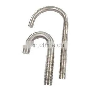 Hot Dip Galvanized Anchor J Type Hook Bolt Grade 5 Grade 8 J Type Anchor Bolt 3/8 thumbnail-1