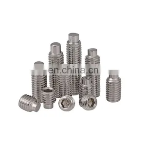 Stainless Steel DIN913 DIN914 DIN915 DIN916 Dog Point Grub Screw Hex Socket Set Screw With Cone Point thumbnail-5