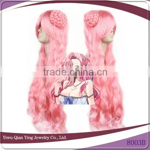 Long Pink Curly Beauty Code Geass Euphemia li Britannia Cosplay Wig thumbnail-1