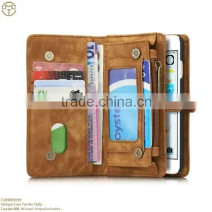 2016 Wholesale Phone Case For Apple Iphone 6/6s for Ip6 Plus Case Leather Wallet Datachable Back Cover thumbnail-1