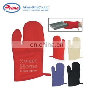 2017 Hot Sale Quilted Canvas Cotton Double Oven Gloves thumbnail-2