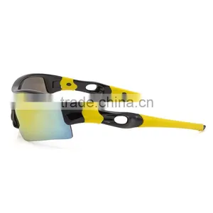 Popular Fashional Shiny Black Revo Lens Anti Slip Riding Sunglasses thumbnail-4