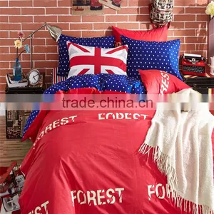 New Best Selling Cheap Price Cotton Bed Sheet Set Cartoon Bedding Set Tree Pattern Bedding Sets thumbnail-1