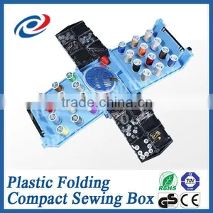 Hot Plastic Folding Compact Sewing Kit Box New thumbnail-2