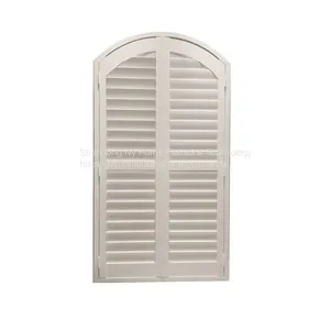 Interior Decoration Windows Modern Design Plantation Shutters PVC Louver Window For Apartment thumbnail-2